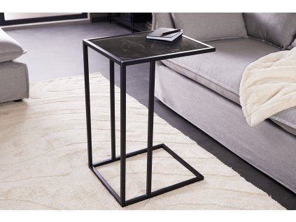 Příruční stolek Europe S 63 cm černý mramor