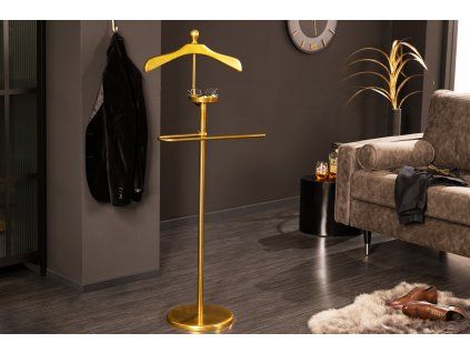 Designový němý sluha Herry 128cm zlatý kov