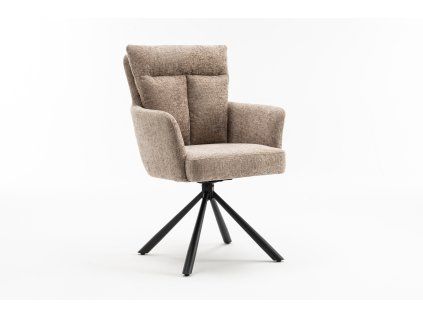 Designová otočná židle Big Gina II champagne