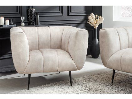 Designové křeslo Classy šampaň