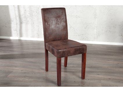Stylová jídelní židle Vintage tmavá káva.