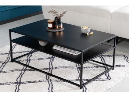 Kovový konferenční stolek Europe Slim 100 cm černý