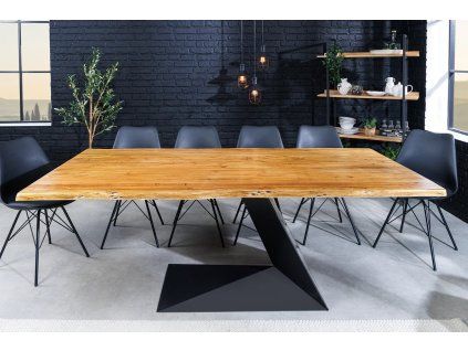 Jídelní stůl Living Edge z masivního akáciového dřeva