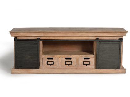 Industriální TV stolek Industrial Gin 150 cm masiv mango