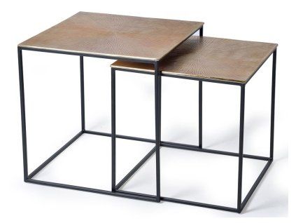 Designový stolek Evelyn 56 cm industriální