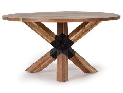 Designový jednalenský stůl z akáciového dřeva
