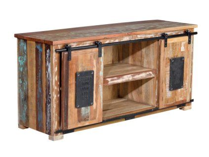 Industriální TV stolek Hannah 130 cm retro
