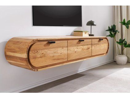 Designový TV stolek Avallia 160 cm akáciové dřevo