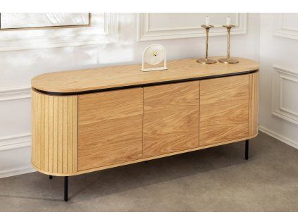 Stylový příborník Luminia 160 cm dub