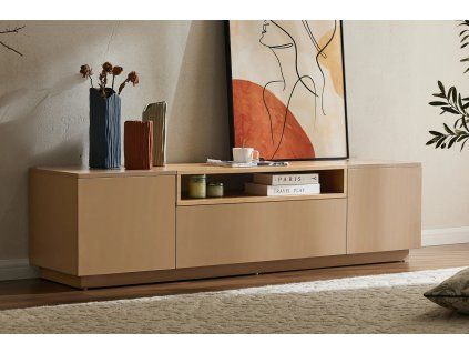 Designový TV stolek Syrakus 160 cm Natural Greige
