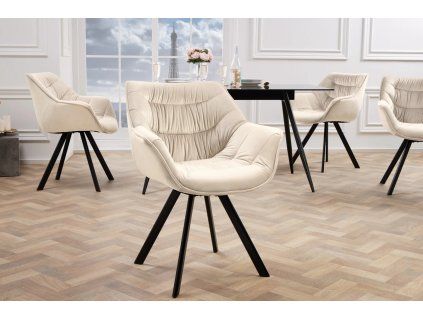 Designová otočná židle Spinelli sametová