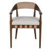 Designová jídelní židle Linen Ash