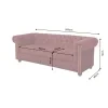 Designová pohovka s knoflíkovým prošíváním