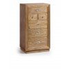 Masivní vysoká komoda MERAPI 110cm se šesti zásuvkami
