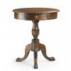 Luxusní příruční stolek Chippendale kulatý vintage dřevo