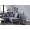 Moderní stojací lampa Big Bow II 170-205cm chrom