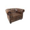 Vintage Chesterfield křeslo nízké provedení