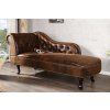 Luxusní lenoška Chesterfield 170 cm antická hnědá