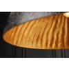 Moderní závěsná lampa Glow 70cm černo zlatá