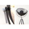 Industriální stojací lampa Big Studio 160cm černá/stříbrná