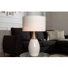 Moderní stolní lampa Carla 60cm bílá