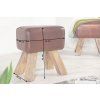 Stylová stolička Bock II v industriálním stylu                     m stylu45cm kůže