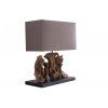 Designová stolní lampa Aragon 50cm hnědá