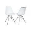 Designová retro židle Scandinavia bílá