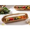 Masivní tác Bali 60cm z teakového dřeva