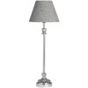 Luxusní niklová lampa s tweedovým stínidlem Fountains 