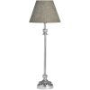 Luxusní niklová lampa s tweedovým stínidlem Fountains 