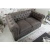 Luxusní sedačka Chesterfield 2 antická šeď 150cm