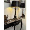 Barokní vintage konzolový stolek BELLE NOIR 175cm černý