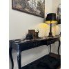 Barokní vintage konzolový stolek BELLE NOIR 175cm černý