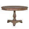 Vintage masivní jídelní stůl Rustic kulatý 120cm