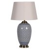 Luxusní porcelánová lampa Lattice Oval 71cm