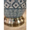 Luxusní porcelánová lampa Lattice Oval 71cm
