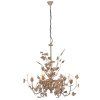 Luxusní vintage lustr Leaf Gold 98cm