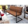 Stylová retro lavice Imperial 160cm hnědá