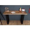Luxusní industriální konzolový stolek Aero Mango 115cm z masivu