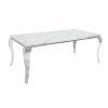 Luxusní jídelní stůl Modern Barock Mramor Look 200cm bílý