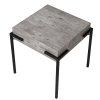 Příruční stolek 44x44 cm industriální styl betonový dekor