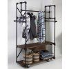 Luxusní industriální předsíňová stěna Percipo 188cm z masivu