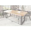 Luxusní industriální jídelní stůl Aero Mango II 160cm z masivu