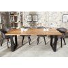 Luxusní industriální jídelní stůl Aero Mango II 160cm z masivu