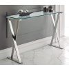 Designový skleněný konzolový stolek Sierra X 120cm