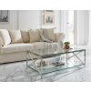 Designový stolek Sierra 120 cm tvrzené sklo
