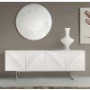 Designový moderní příborník Twito 3DLine bílý 200cm