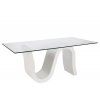 Designový moderní jídelní stůl Twito 180x90cm se skleněnou deskou