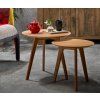 Set dvou kulatých skandinávských stolků Gjovik 50 a 40cm